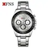 OFNS O'Fannie's Nuevo Reloj para Hombre Multifuncional Deportivo Tres Ojos Seis Manecillas Moda Luminoso para Mujer
