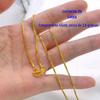 Colar de joias de ouro areia corrente clavicular feminina moda corrente 0 corrente de onda de água feminina corrente para suéter corrente caixa universal atacado
