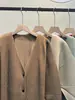 Roupas Femininas de Alto Padrão Nanyou Primavera 2026 Novo Cardigan de Tricô Manga Longa Solto Tamanho Grande Jaqueta Plissada para Mulheres com um Toque de Alto Padrão