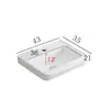 Gabinete de Baño Cerámico de Pared con Cubierta Semi-Empotrada, Lavabo Único Integrado con Placa de Roca para Lavado de Baño y Lavado de Manos
