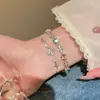 Pulsera Minimalista de Cruz Plateada para Mujer, Joyería de Lujo Ligero de Nicho de Alta Gama, Accesorio Exquisito y Elegante para Estudiantes