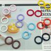Fivela de Argola Aberta Pintada Argola Circular Gancho para Bolsa Feminina Acessórios para Chaveiro de Ferragens para Bolsa DIY