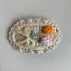 Pinza para el Cabello Hecha a Mano Bordada a Crochet Nueva de Otoño e Invierno para Mujer, Pinza Bb de Flor Linda para Flequillo, Pinza Lateral, Accesorio para el Cabello