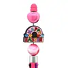 Conejo de Dibujos Animados Pascua Perlas de Plástico Goma Suave Bolígrafo Retráctil Accesorios Venta al por Mayor Transfronteriza Accesorios de Perlas Centrales