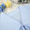 Otoño Nuevo Europeo y Americano Holgado Cómodo Algodón Puro Jacquard Transpirable Manga Larga Pantalones Cortos Con Cordones Pijama Ropa de Casa Transfronteriza para Mujer