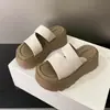 Pantuflas de Plataforma con Suela Gruesa para Mujer, Moda para Exteriores, Nuevo Estilo Coreano Verano 2026, Sandalias Cómodas Abiertas para Ponerse Fácilmente