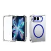 Adequado para Capa Transparente Magnética com Película Integrada para Celular Dobrável Apple Duo, Novo Modelo iPhone Dobrável Anti-Queda Fábrica