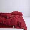 Conjunto de Quatro Peças de Algodão Tingido em Fio Penteado Sirospun Algodão Lavado 4 Capas de Edredom de Algodão Lençol de Cama Roupa de Cama de Alta Qualidade para Casa de Temporada