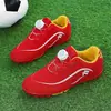 Zapatos de Fútbol Transpirables Nuevos para Niños Primavera 2026 para Niños y Estudiantes de Primaria con Botones Giratorios Zapatos de Entrenamiento de Fútbol Tf