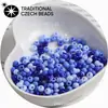 Cuentas de vidrio checas baoshiosa color natural para arroz no se decoloran color sólido pintura al óleo cuentas de porcelana hechas a mano para pulsera DIY
