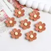 Parches de Flor de Seis Pétalos de Simulación Coloridos Accesorios de Resina para Funda de Teléfono Hecha a Mano DIY Materiales para Pinza de Pelo con Pegamento de Crema