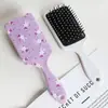 Pente Almofada para Cabelo Estampa de Leopardo Amazon Transfronteiriço, Pente Quadrado para Cabelo Liso, Pente de Plástico Cartoon, Pente de Massagem Personalizado de Fábrica