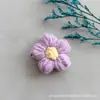 Flores Pompons de Crochê Feitas à Mão de Lã Acessórios para Grampo de Cabelo DIY Joias Buquês Artificiais Acessórios para Corsage Bolsas Acessórios de Vestuário