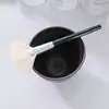 Herramientas Negras para el Cuidado de la Piel, Cepillo de Lana, Pasta Limpiadora, Limpiador Facial Espumoso, Cepillo Espumoso, Brocha para Mascarilla, Espátula, Bol
