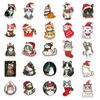 50 pegatinas navideñas con dibujos de gatos para portátil, equipaje, libro de mano, teléfono móvil, pegatinas decorativas.
