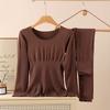 Source 2025 Nova Roupa Modeladora Roupa Íntima Térmica para Mulheres, Outono e Inverno Lã Aquecimento Emagrecimento Modelagem Corporal Tops Térmicos Atacado