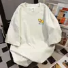 Camiseta de Manga Corta con Estampado de Graffiti Simple Estilo Casual Perezoso Verano Nuevo Casual Holgado Oversize Top Moderno