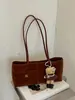 Diseño de Nicho Bolso Perezoso de Hombro Único Debajo del Brazo Venta al por Mayor 2026 Primavera/Otoño Nueva Moda Versátil Bolso Cuadrado de Gamuza