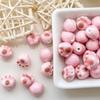 Contas de Cerâmica Rosa Formato de Nuvens Garra de Urso Artesanal DIY Acessórios Decorativos Pulseira Roupa Bolsa Contas com Contas