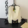 Verde lima vibrante, mochila suave y linda de gato negro, perfecta para niñas y estudiantes, con un estilo dulce y genial, adecuada para ir al trabajo, uso casual y versátil para diversas ocasiones