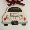 Regalo de Boda Navideño para Pareja 2026 Adornos de Madera Árbol de Navidad
