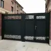 Puerta de Patio de Doble Hoja de Aleación de Aluminio, Puerta de Casa de Campo Autoconstruida de Jardín, Puerta de Arte de Aluminio para Exteriores de Jardín de Villa