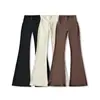 303-26 Otoño Estilo Coreano Ajustados de Cintura Alta Sensación de Piel Lisos Casuales Pantalones Largos Realzadores de Glúteos Pantalones de Campana