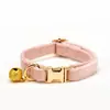 Collar de Campana de Felpa para Gato Mascota al por Mayor Collar Grabado Láser Collar para Cuello de Gato Mascota Collar para Gato