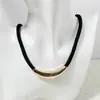 Joyería de Estilo Europeo y Americano, Diseño Único de Nudo con Elementos de Hoja, Estrella de Mar y Concha, Collar Exagerado, Collar Sencillo con Colgante de Cordón
