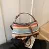 Bolso de Paja Tejida de Alto Estilo 2026 para Mujer, Estilo Vacaciones de Verano, Bolso Versátil de Hombro y Cruzado, Bolso de Mano para el Trabajo