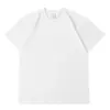 Camiseta Casual Masculina de Manga Curta 230G Algodão Peso Alto Tubo Contínuo Sem Costura Tecida Camisa Base Masculina de Manga Curta Camiseta Masculina e Feminina