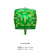 Globos de Película de Aluminio Mundo de Dibujos Animados Globos con Forma de Dibujos Animados Globos Decorativos de Cumpleaños Lego Globos de Juguete