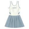 Traje de Baño Niñas Una Pieza Estilo Falda 2025 Nuevo Estilo Conservador Aguas Termales Secado Rápido Traje de Baño para Niñas Venta al Mayoreo para Niñas