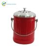 Bote de Basura Creativo Personalizado de Acero Inoxidable Metal Cubo de Compostaje para Desechos de Cocina Bote de Basura de Cocina