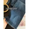 ¡Pantalones imprescindibles para tu guardarropa de otoño/invierno! Jeans rectos acampanados de tiro medio-alto, alta elasticidad, estilo Retro Hong Kong, lavados, para mujer H082408