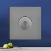 Tomada de Parede Cinza Versão Hong Kong e Austrália Tomada Estilo Britânico 13A com Painel de Interruptores de Carregamento Tipo-C+USB para Exportação
