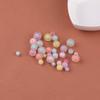 Cuentas acrílicas de color macarrón esmerilado con agujero recto, para bricolaje, hechas a mano, caseras, cadena para teléfono móvil, collar, material para joyería, accesorios