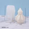 Nuevo Molde de Silicona de Muñeco de Nieve para Árbol de Navidad Molde para Velas de Aromaterapia Adorno de Yeso Molde DIY para Pastel Chocolate Horneado