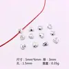 Acessórios de joias de liga DIY transfronteiriços 100 por pacote de contas soltas com contas material para pulseira colar Contas em formato de coração de prata Xizang