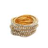 Pulsera de pedrería ultrafina de 2.0 mm, pulsera elástica de novia, pulsera elástica de cristal con diamantes brillantes de una sola fila, coreana