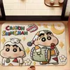 Alfombra decorativa de dibujos animados de Shin-chan, absorbente de agua, secado rápido, resistente al desgaste, tapete de suelo de tierra de diatomeas, se puede cortar a medida, fácil de mantener, tapete antideslizante para pies
