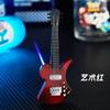Encendedor de Guitarra Bajo Forma Creativa e Interesante Resistente al Viento Llama Azul Recta Encendedor de Moda para Hombre de una Sola Pieza Envío Directo