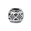 S925 Yintai prata grande buraco contas em forma de coração contas de prata DIY pulseira artesanal frisada pulseira acessórios acessórios material
