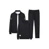 Conjunto esportivo masculino de três peças, nova coleção primavera/outono, com jaqueta de gola alta, moletom de gola redonda e calça casual para corrida plus size