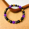 Pulsera de Ojo de Tigre Amatista Explosiones Tk AliExpress Temu Amazon Transfronteriza Pulsera Bohemia
