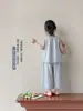 Conjunto de Dos Piezas para Niña Tongsen Tongma Verano 2026: Camisa para Muñeca con Adorno de Encaje y Pantalones para Niños