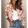 Ebay Aliexpress Wish2023 Primavera y Otoño Nueva Moda Estampada Estilo Europeo y Americano Cremallera Invierno Chaqueta de Manga Larga Chaqueta para Mujer
