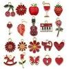 Conjunto misto de pequenos acessórios, pulseira DIY de liga com gotas de óleo, colar, brinco, pingente, chaveiro, acessório e pacote de material de decoração