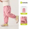 Pantalones de Invierno para Niña Dudu con Forro Polar, Pantalones Largos para Niña, Pantalones Casuales de Invierno, Pantalones de Chándal para Bebé, Pantalones Deportivos para Niño, Modernos