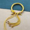 Cuerda de Mano Xizang Frotamiento de Mano Cuerda de Algodón Cuerda de Mano Colorida Pulsera Tejida a Mano Estilo Étnico Thangka Adorno Xizang Pulsera